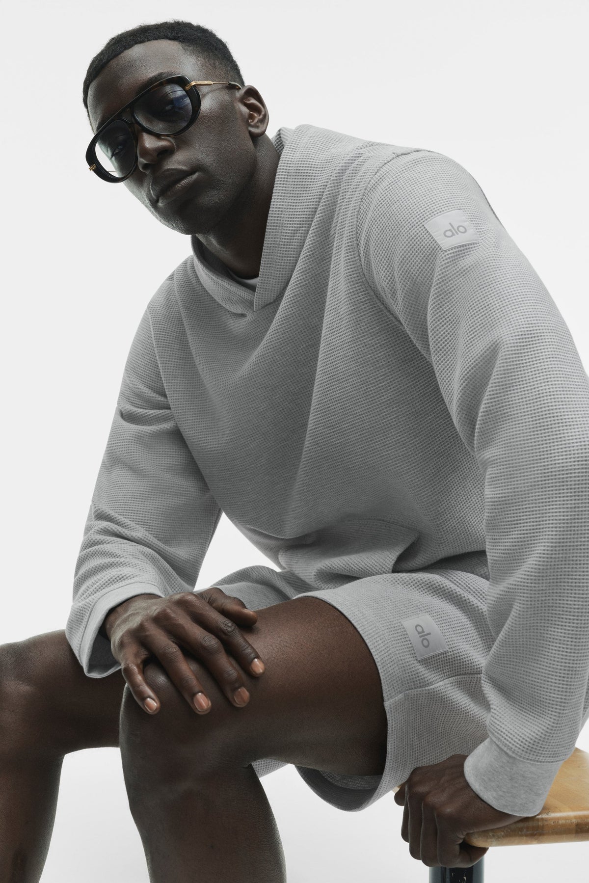 Waffle Lounge Hoodie - Athletic Heather Grey