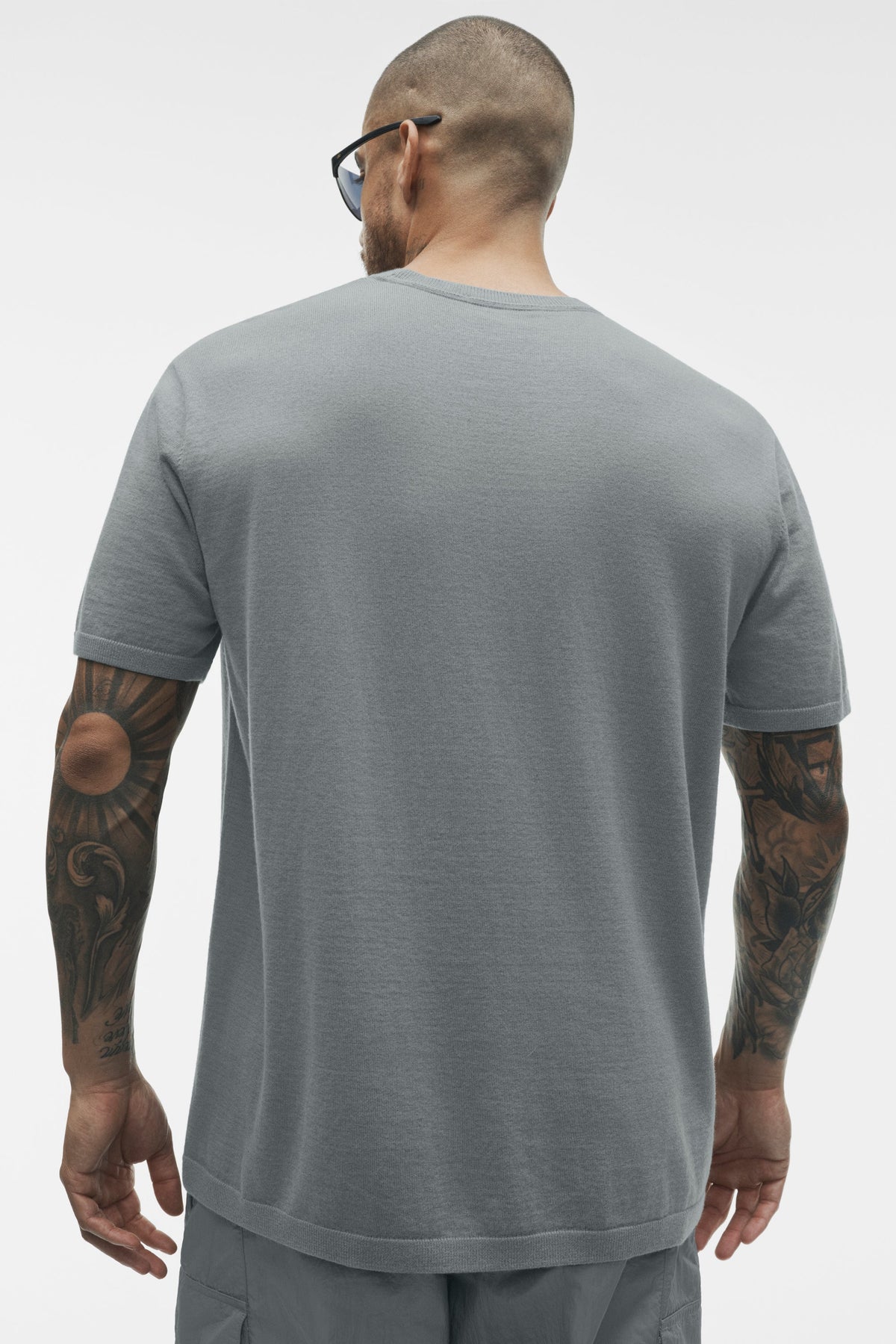 Cotton Cashmere Ever Soft Short Sleeve Crew - Monument