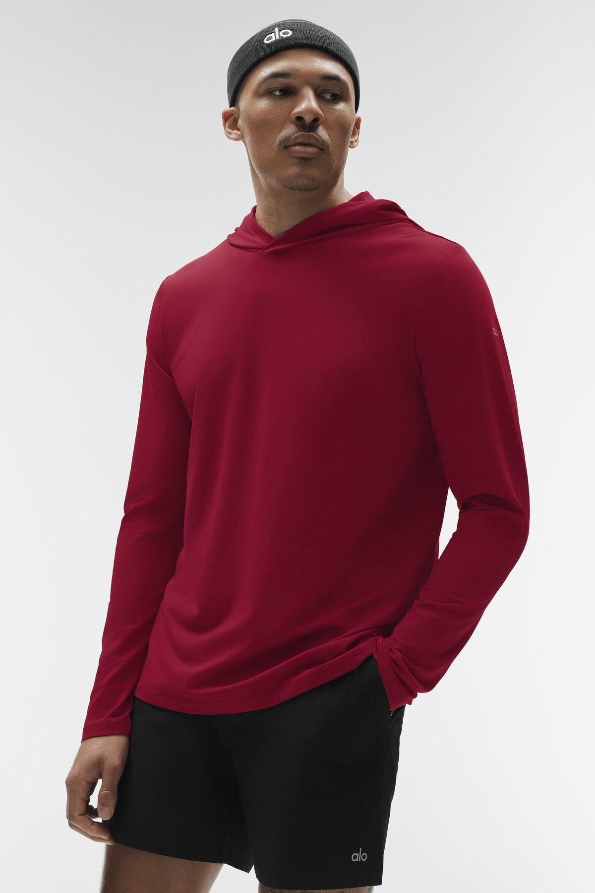Conquer Reform Long Sleeve With Hood - Garnet