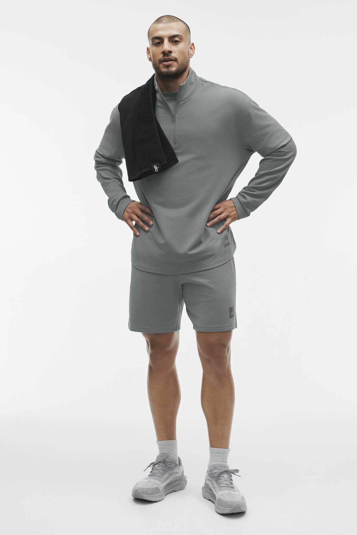 Double Take Long Sleeve 1/4 Zip - Monument