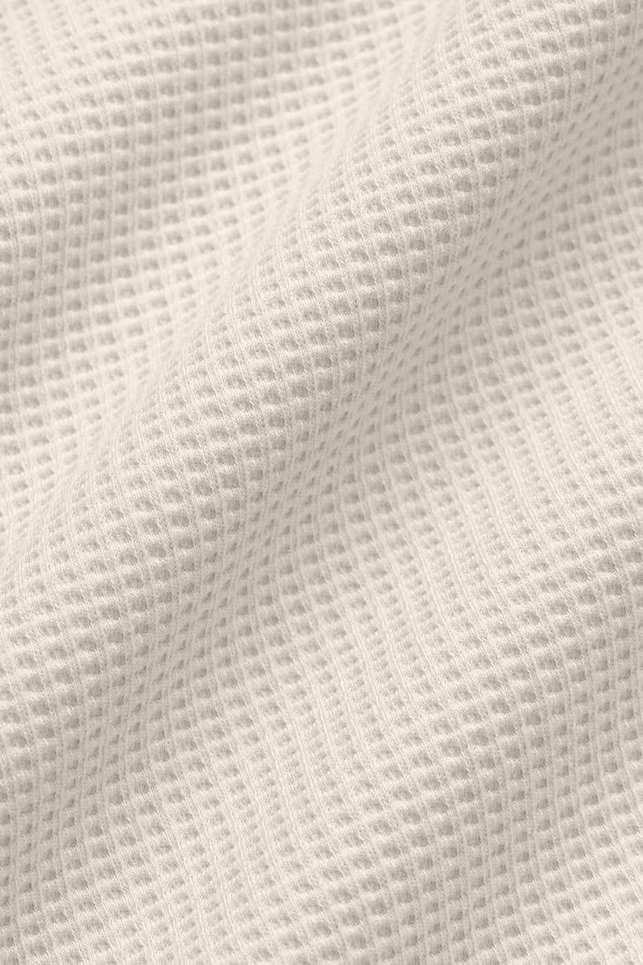 Waffle Lounge Long Sleeve Crew - Bone