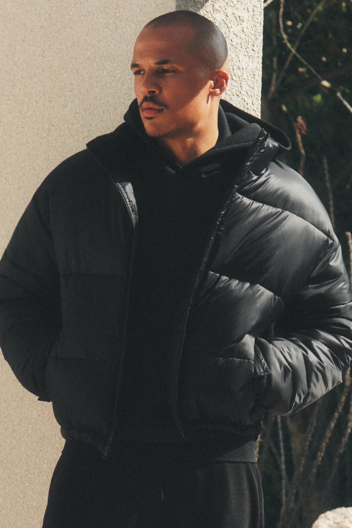 Cold Front Puffer Jacket - Black