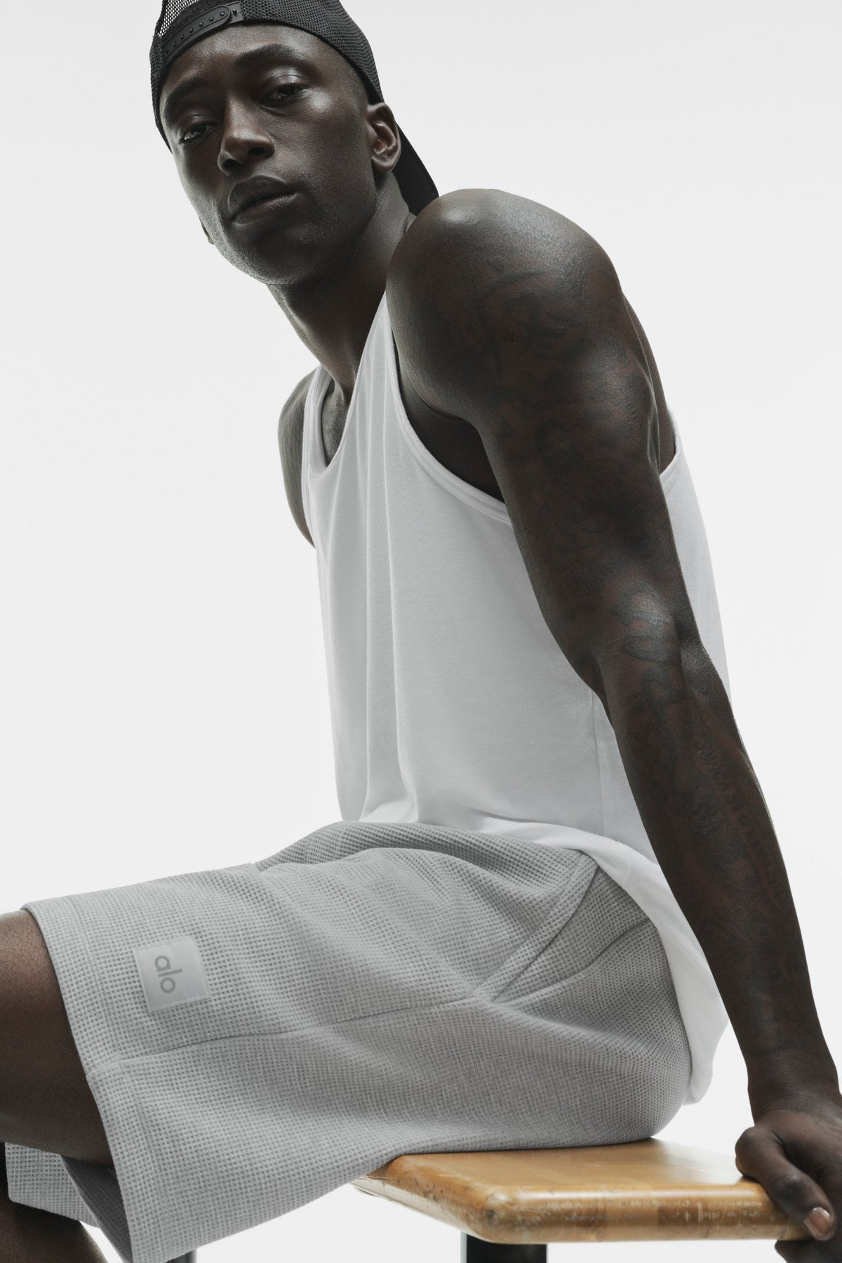 7" Waffle Lounge Short - Athletic Heather Grey