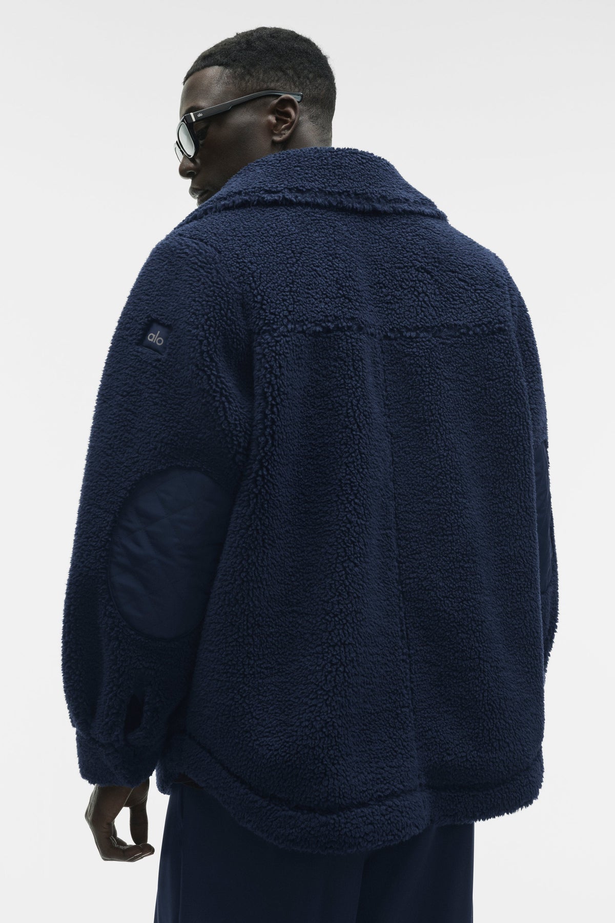 Sherpa Edge Shacket - Navy