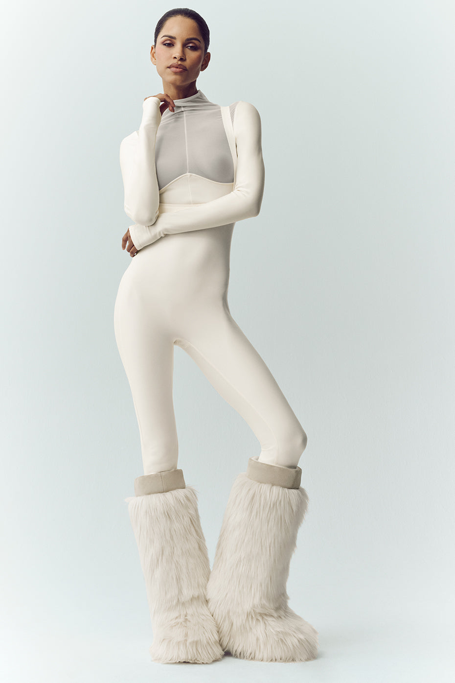 Airlift Winter Warm Mesh Ski Time Long Sleeve - Ivory