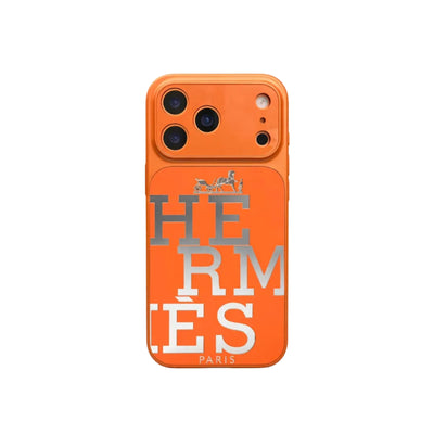 HRM Leather Case with Bold Graphic Typography for iPhone 14-18 Pro & Pro Max